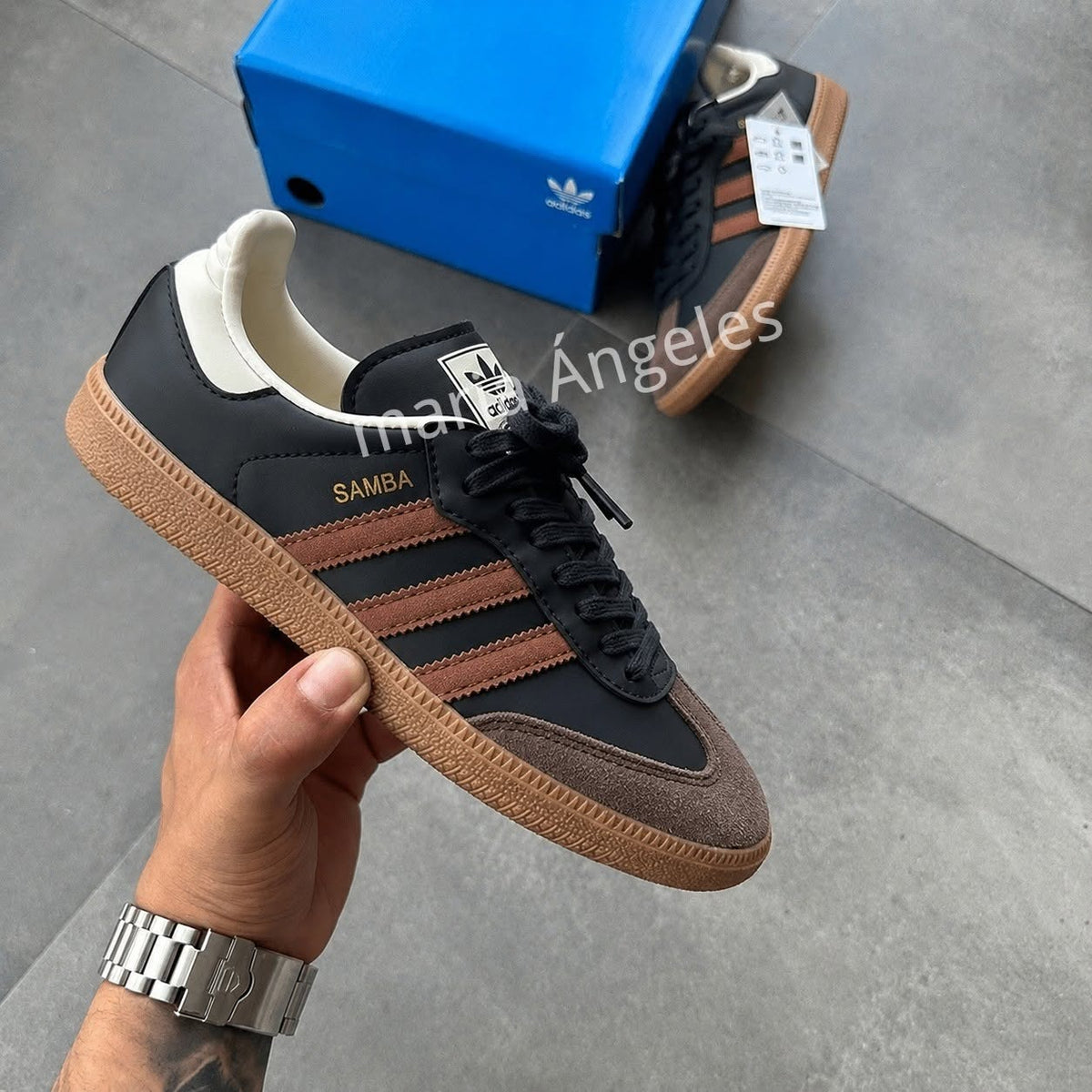 Adidas Samba Preto/Castanho – Elegância Clássica com um Toque Moderno
