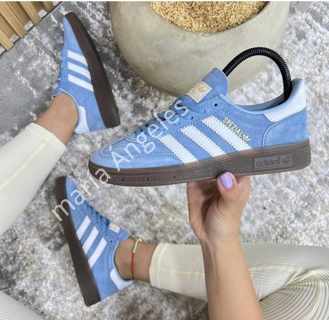 Adidas Handball Spezial Azul Claro / Branco