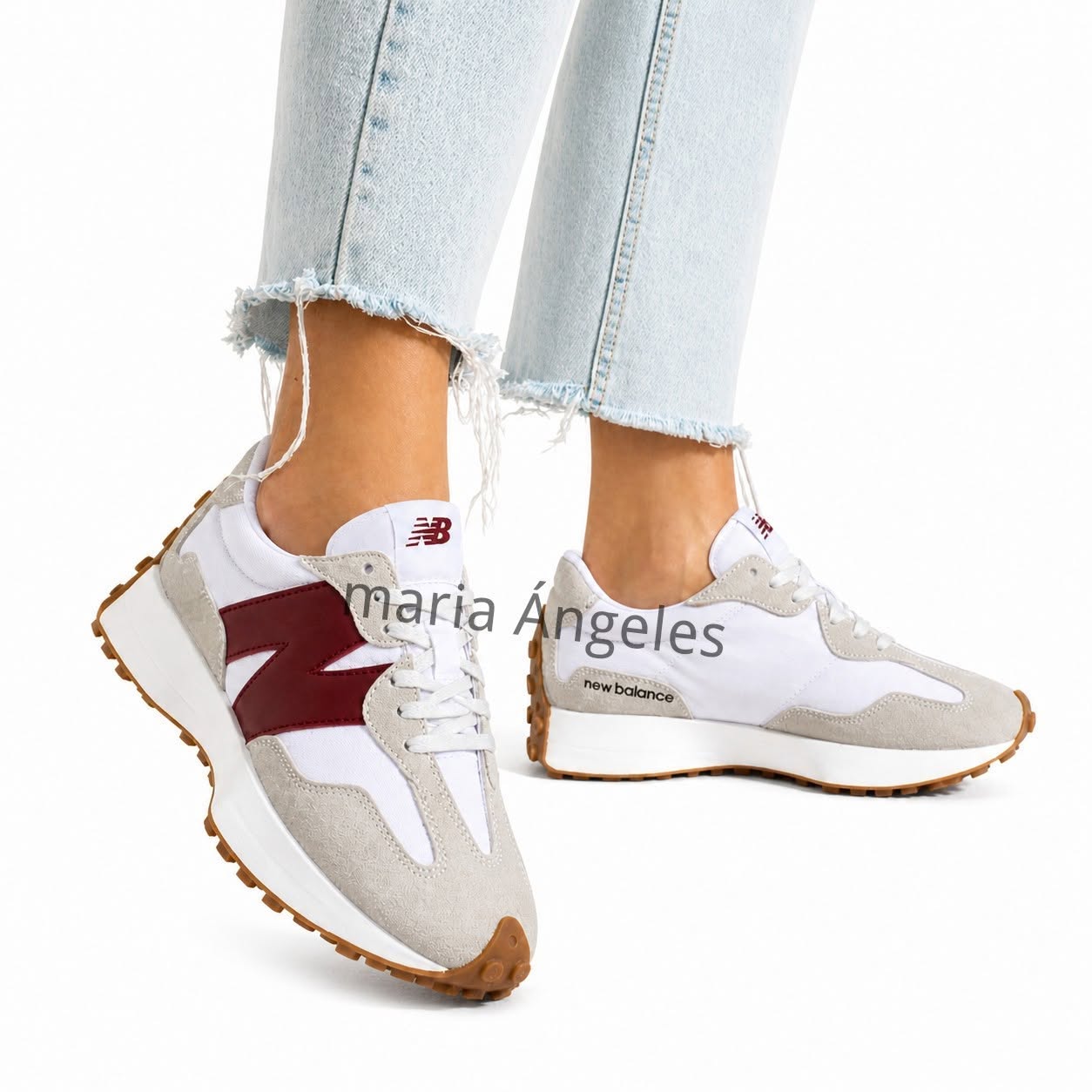 New Balance – Creme & Bordô
