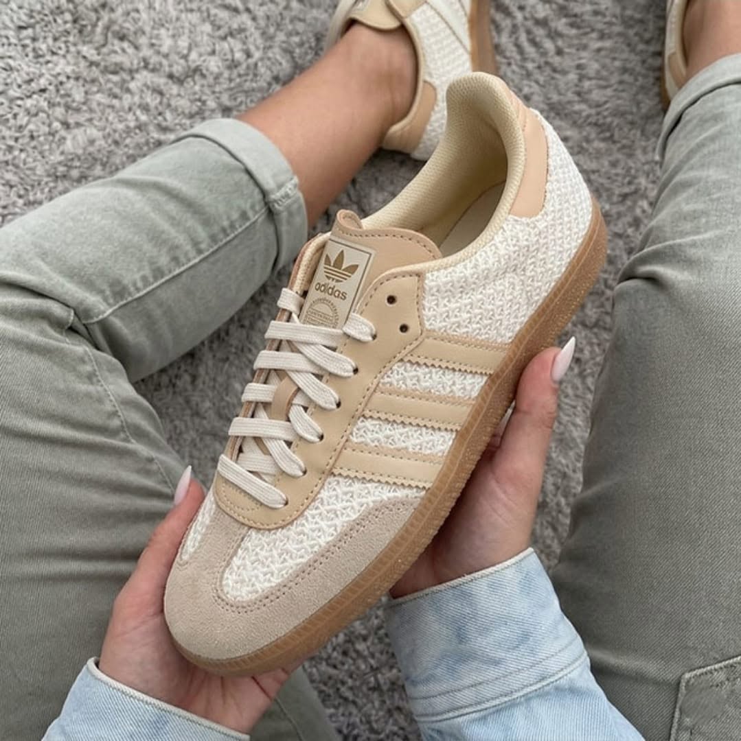 Adidas Samba Bege em Tecido – Elegância e Conforto para o Dia a Dia