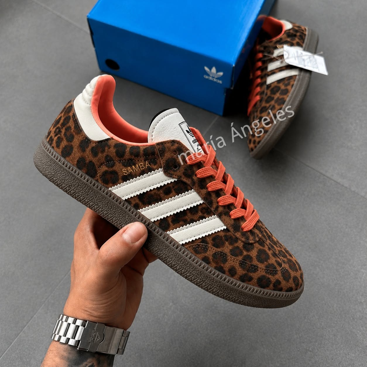 Adidas Samba Animal Print Castanho – Personalidade e Estilo Único