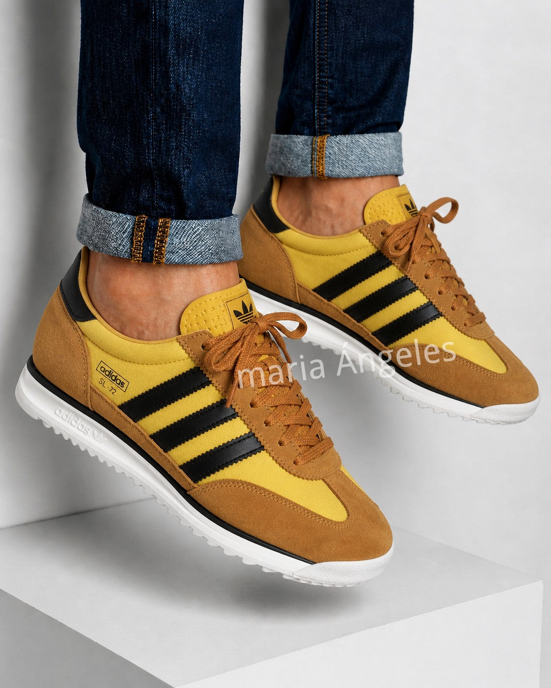 Adidas SL 72 Amarelo/Preto – Clássico Retro com Estilo Marcante