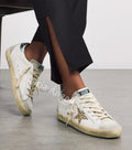 Golden Goose Super-Star – Blanco con estrella dorada