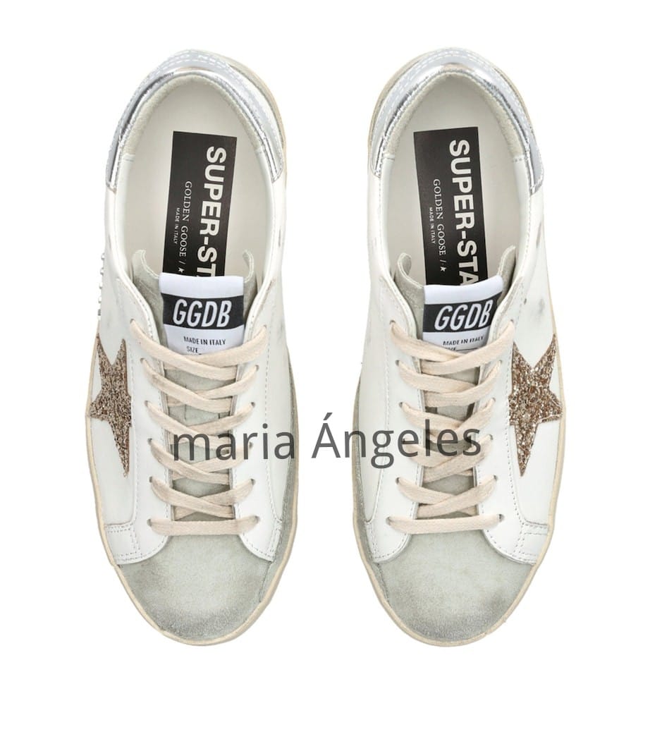 Golden Goose Super-Star – Blanco con estrella dorada